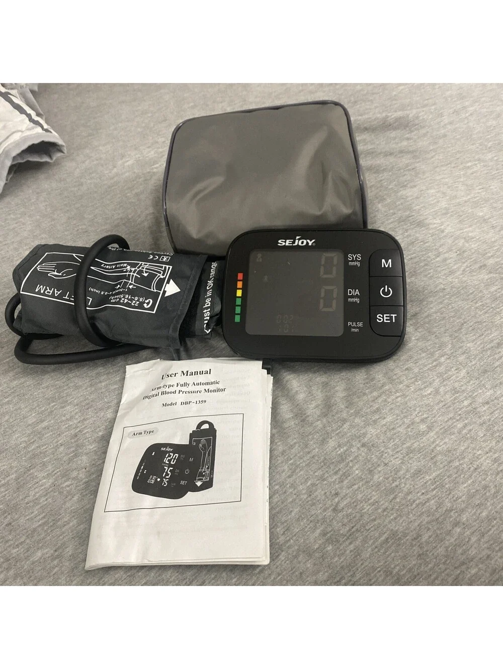 SEJOY Blood Pressure Machine Wrist Blood Pressure Cuff Wrist BP Monitor W/case